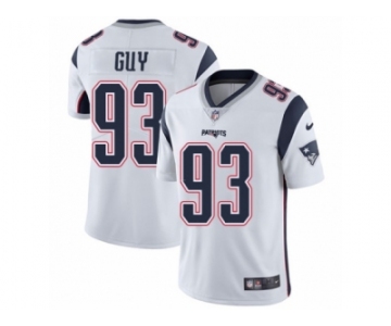 Men's Nike New England Patriots #93 Lawrence Guy Vapor Untouchable Limited White NFL Jersey