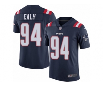 Men's Nike New England Patriots #94 Kony Ealy Limited Navy Blue Rush NFL Jersey