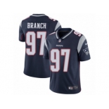 Men's Nike New England Patriots #97 Alan Branch Vapor Untouchable Limited Navy Blue Team Color NFL Jersey