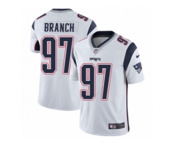 Men's Nike New England Patriots #97 Alan Branch Vapor Untouchable Limited White NFL Jersey