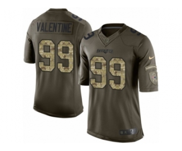 Men's Nike New England Patriots #99 Vincent Valentine Limited Green Salute to Service NFL Jersey