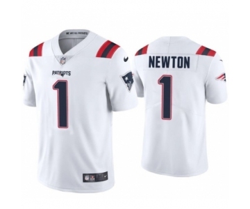 New England Patriots #1 Cam Newton White 2020 Vapor Limited Jersey