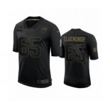 New England Patriots #65 Jermaine Eluemunor Black 2020 Salute To Service Limited Jersey