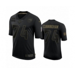 New England Patriots #74 Korey Cunningham Black 2020 Salute To Service Limited Jersey