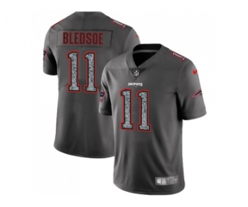 Nike New England Patriots #11 Drew Bledsoe Gray Static Men NFL Vapor Untouchable Limited Jersey