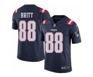 Nike New England Patriots #88 Kenny Britt Navy Blue Men Stitched NFL Limited Rush Jersey