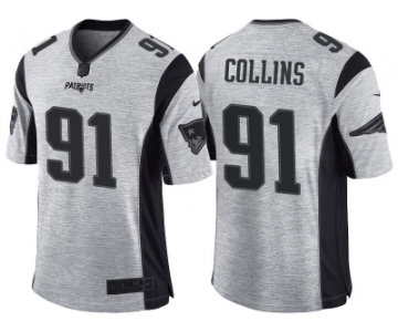 Nike New England Patriots #91 Jamie Collins 2016 Gridiron Gray II Men's NFL Limited Jersey