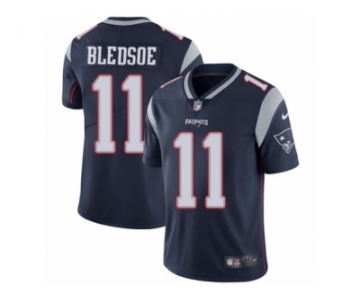 Nike Patriots #11 Drew Bledsoe Navy Blue Team Color Men's Stitched NFL Vapor Untouchable Limited Jersey