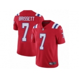 Nike Patriots #7 Jacoby Brissett Red Alternate Men's Stitched NFL Vapor Untouchable Limited Jersey