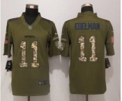 nike nfl jerseys new england patriots #11 edelman army green[nike Limited Salute To Service]