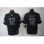 nike nfl jerseys new england patriots #12 tom brady black[nike limited]