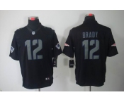 nike nfl jerseys new england patriots #12 tom brady black[nike limited]