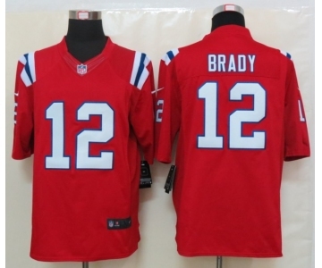 nike nfl jerseys new england patriots #12 tom brady red[nike limited]