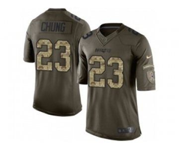 nike nfl jerseys new england patriots #23 patrick chung army green[nike Limited Salute To Service]