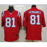 nike nfl jerseys new england patriots #81 hernandez white[nike limited]