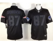 nike nfl jerseys new england patriots #87 gronkowski black[nike impact limited]