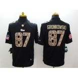 nike nfl jerseys new england patriots #87 gronkowski black[salute to service limited]