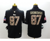 nike nfl jerseys new england patriots #87 gronkowski black[salute to service limited]