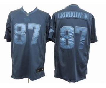 nike nfl jerseys new england patriots #87 gronkowski navy blue[drenched limited]