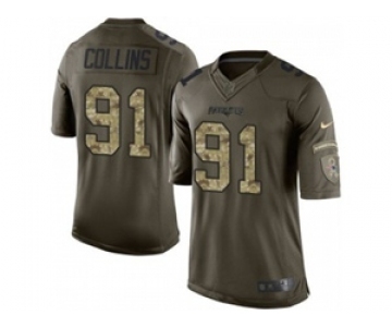 nike nfl jerseys new england patriots #91 jamie collins army green[nike Limited Salute To Service]