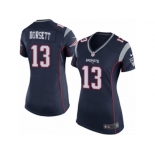 Women Nike New England Patriots #13 Phillip Dorsett Game Navy Blue Team Color NFL Jersey