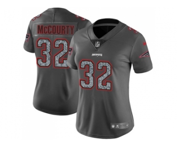 Women Nike New England Patriots #32 Devin McCourty Gray Static NFL Vapor Untouchable Limited Jersey