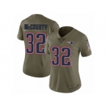 Women Nike New England Patriots #32 Devin McCourty Limited Olive 2017 Salute to Service NFL Jersey