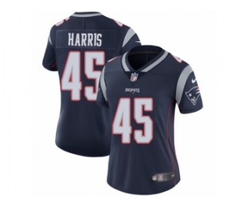 Women Nike New England Patriots #45 David Harris Navy Blue Team Color Vapor Untouchable Limited Player NFL Jersey