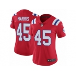 Women Nike New England Patriots #45 David Harris Red Alternate Vapor Untouchable Limited Player NFL Jersey