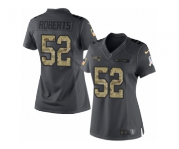 Women Nike New England Patriots #52 Elandon Roberts Limited Black 2016 Salute to Service NFL Jersey