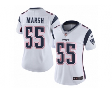 Women Nike New England Patriots #55 Cassius Marsh White Vapor Untouchable Limited Player NFL Jersey