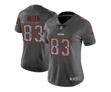 Women Nike New England Patriots #83 Dwayne Allen Gray Static NFL Vapor Untouchable Limited Jersey