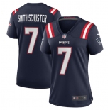 Women's New England Patriots #7 JuJu Smith-Schuster Navy Stitched Game Jersey