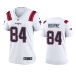 Women's New England Patriots #84 Kendrick Bourne White Stitched Jersey