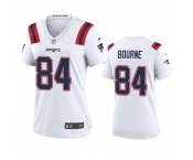 Women's New England Patriots #84 Kendrick Bourne White Stitched Jersey