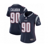 Women's New England Patriots #90 Shilique Calhoun Navy Blue Team Color Vapor Untouchable Limited Player Football Jersey