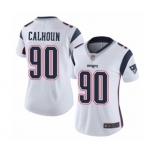 Women's New England Patriots #90 Shilique Calhoun White Vapor Untouchable Limited Player Football Jersey