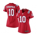 Women's Nike New England Patriots #10 Jimmy Garoppolo Red Alternate NFL Jersey