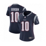 Women's Nike New England Patriots #10 Josh Gordon Navy Blue Team Color Vapor Untouchable Limited Player NFL Jersey