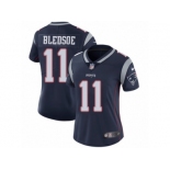 Women's Nike New England Patriots #11 Drew Bledsoe Vapor Untouchable Limited Navy Blue Team Color NFL Jersey