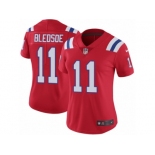 Women's Nike New England Patriots #11 Drew Bledsoe Vapor Untouchable Limited Red Alternate NFL Jersey