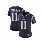 Women's Nike New England Patriots #11 Julian Edelman Vapor Untouchable Limited Navy Blue Team Color NFL Jersey