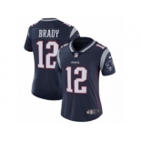 Women's Nike New England Patriots #12 Tom Brady Vapor Untouchable Limited Navy Blue Team Color NFL Jersey