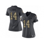 Women's Nike New England Patriots #14 Brandin Cooks Limited Black 2016 Salute to Service NFL Jersey