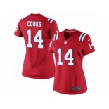 Women's Nike New England Patriots #14 Brandin Cooks Limited Red Alternate NFL Jersey