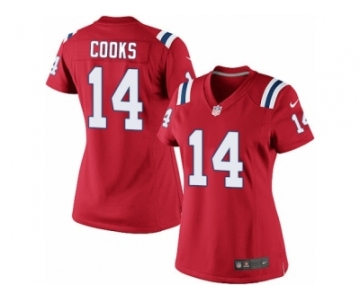 Women's Nike New England Patriots #14 Brandin Cooks Limited Red Alternate NFL Jersey