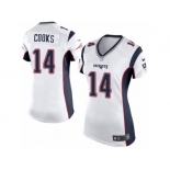 Women's Nike New England Patriots #14 Brandin Cooks Limited White NFL Jersey