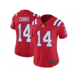 Women's Nike New England Patriots #14 Brandin Cooks Vapor Untouchable Limited Red Alternate NFL Jersey