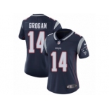 Women's Nike New England Patriots #14 Steve Grogan Vapor Untouchable Limited Navy Blue Team Color NFL Jersey