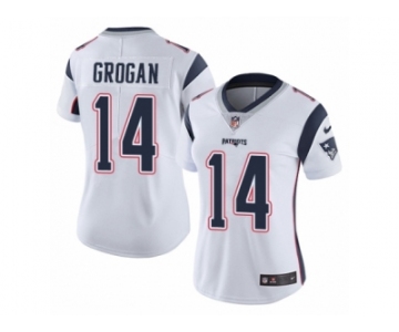 Women's Nike New England Patriots #14 Steve Grogan Vapor Untouchable Limited White NFL Jersey